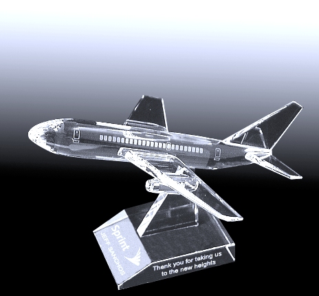 crystal airplane award