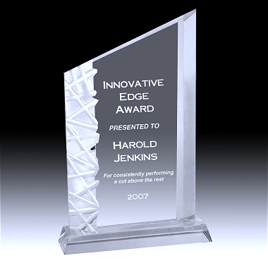 winners edge crystal award