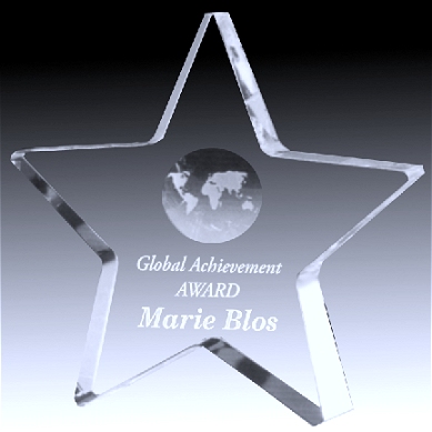 crystal globe star award