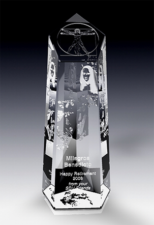 crystal and pewter eagle