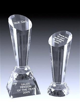 crystal menorah award