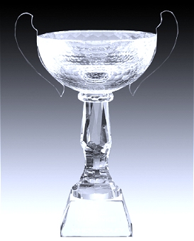 crystal triumph trophy bowl