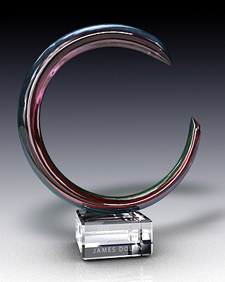 crystal rainbow circle award