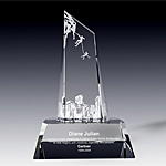 crystal and pewter eagle