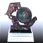 Bull & Bear Spinning Globe award