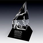 crystal and pewter eagle