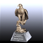 crystal and pewter eagle