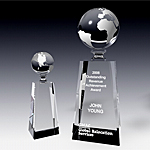 world globe tower award trophy