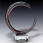 crystal rainbow circle award