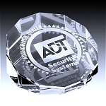 tall cube crystal paperweight