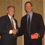 Jonathan Miller receives and award